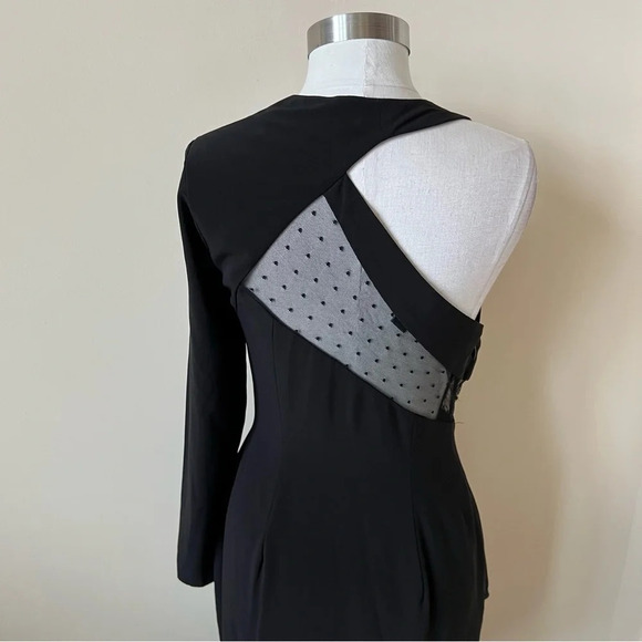 Stylestalker Micah Mini Dress black mesh bodycon 17732 - Picture 6 of 10